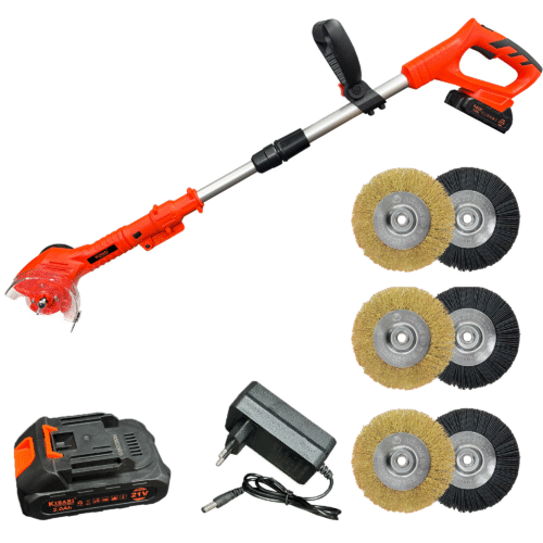 Kibani Accu onkruidborstel incl 3 borstelsets