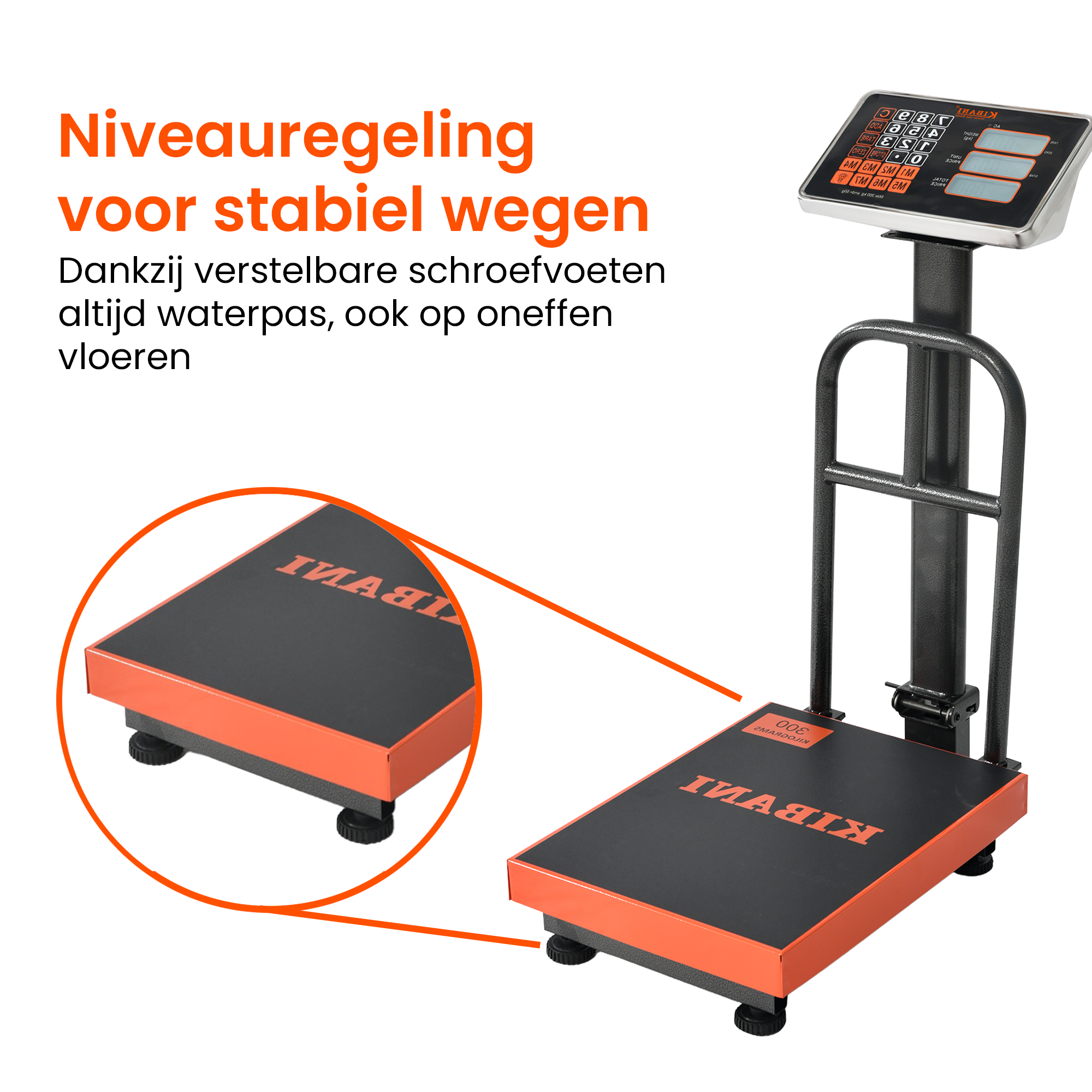 Kibani Platformweegschaal 300 kg - Afbeelding 3
