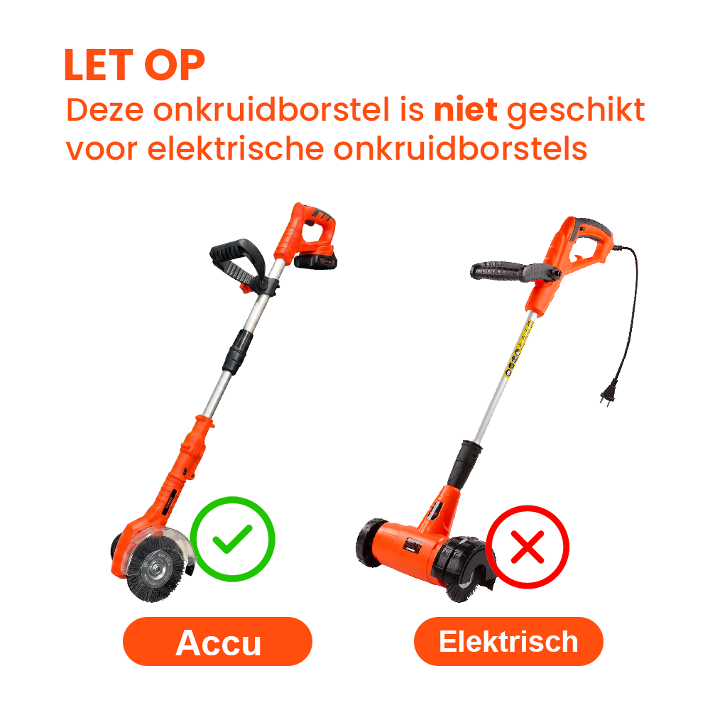 Borstelset voor Kibani accu onkruidborstel - Afbeelding 2